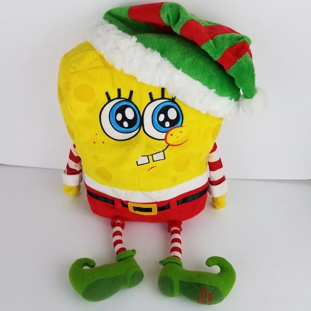 2014 SpongeBob Plush Macy's Holiday 17" Sponge Bob Christmas Elf